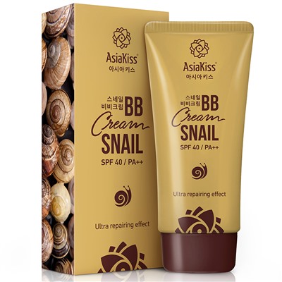 AsiaKiss BB-крем для лица тонирующий МУЦИН УЛИТКИ Snail BB Cream 60 мл