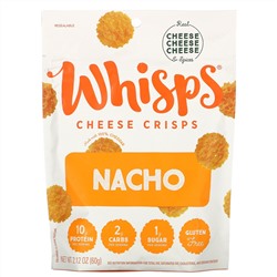 Whisps, Nacho Cheese Crisps, 2.12 oz (60 g)