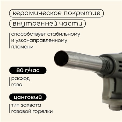 Горелка газовая Maclay 8813 с пьезоподжигом