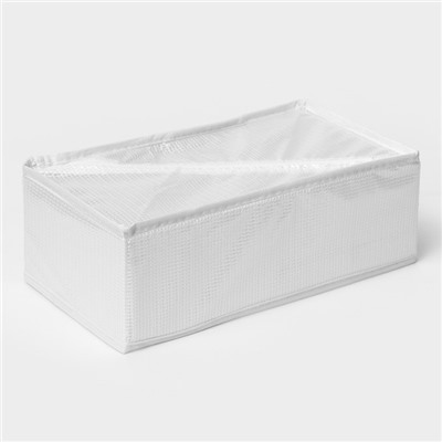 Органайзер для хранения белья LaDо́m, 8 ячеек, 28×16×10 см, цвет белый