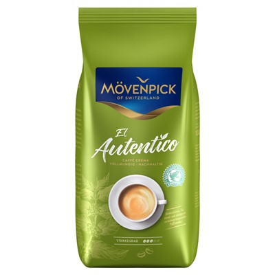 Кофе MOVENPICK EL AUTENTICO CAFFE CREMA Зерно 1000 гр., 95% Арабика 5% Робуста