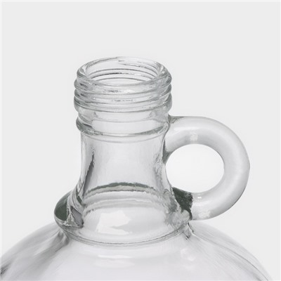 Бутылка стеклянная с ручкой «Гера», 2,05 л