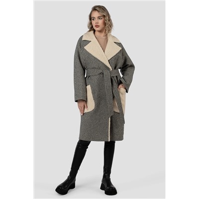 02-3153 Пальто женское утепленное (пояс)