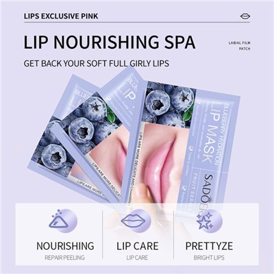 SADOER Увлажняющая и питательная  маска для губ Bluberry Moisturizing Lip Mask