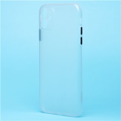 Чехол-накладка - PC091 для "Apple iPhone 11" (matte transparent/white) (232336)