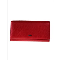 Женское портмоне из мягкой натуральной кожи, цвет красный