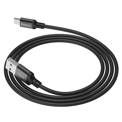 Кабель USB - micro USB Hoco X14 Times Speed (повр. уп)  100см 2A  (black)