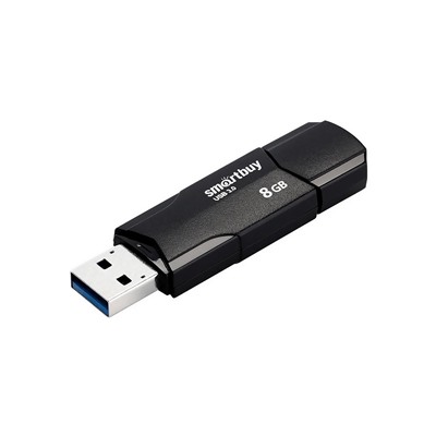 Флэш накопитель USB  8 Гб Smart Buy CLUE 3.1 (black)