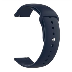 Ремешок - WB34 Sport Band силикон на кнопке Универсальный 20мм (dark blue)