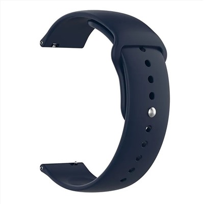 Ремешок - WB34 Sport Band силикон на кнопке Универсальный 20мм (dark blue)