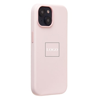 Чехол-накладка ORG Silicone Case SafeMag с анимацией для "Apple iPhone 15" (light pink)