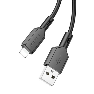 Кабель USB - Apple lightning Borofone BX70  100см 2,4A  (black)