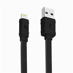 Кабель USB - Apple lightning Hoco X5 Bamboo (повр. уп)  100см 2,4A  (black)