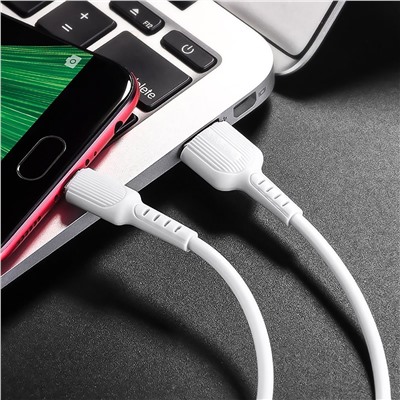 Кабель USB - micro USB Borofone BX16 Easy  100см 2,4A  (white)