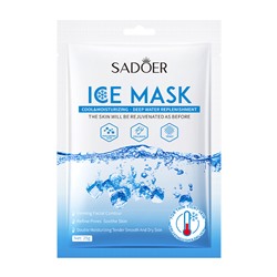SADOER ICE MASK Освежающая маска-салфетка для лица с коллагеном, 25г