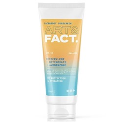 Ежедневный солнцезащитный крем SPF 50 с химическими фильтрами Octocrylene + Octinoxate + Avobenzone. Face&body sunscreen для всех типов кожи лица и тела, 150 мл