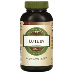 GNC, Lutein, 20 mg, 60 Capsules