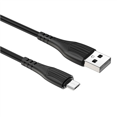 Кабель USB - micro USB Borofone BX37 Wieldy  100см 2,4A  (black)