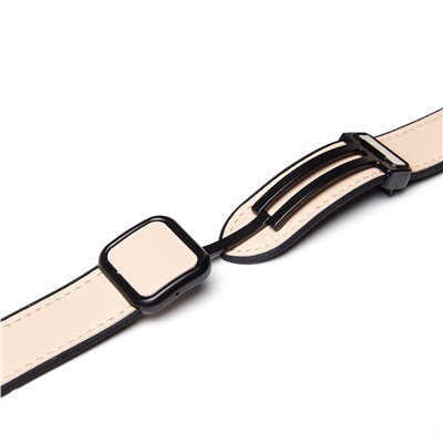 Ремешок - ApW38 Square buckle Apple Watch 38/40/41 mm экокожа (apricot)