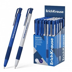 Ручка автоматическая шариковая Switch Matic&Grip 0.7мм синяя 61273 ErichKrause