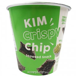 Чипсы из морской капусты со вкусом васаби Kim Crispy Chip Yopokki, Корея, 30 гРаспродажа