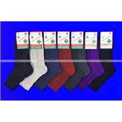 ЦЕНА ЗА 10 ПАР: Лечебные женские носки со слабой резинкой с крапивой ассорти