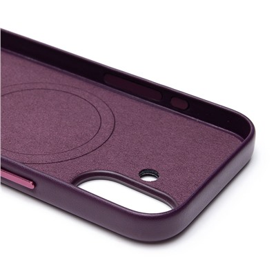 Чехол-накладка ORG SM002 экокожа SafeMag для "Apple iPhone 16" (mulberry) (234505)