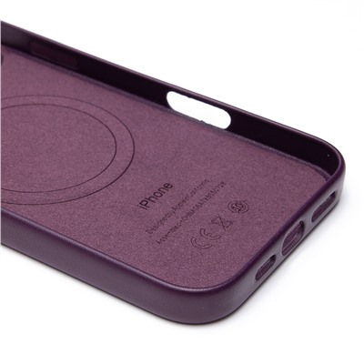 Чехол-накладка ORG SM002 экокожа SafeMag для "Apple iPhone 16 Plus" (mulberry) (234506)