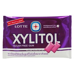 Жевательная резинка Голубика и Мята Xylitol Blueberry Mint Thai Lotte, Таиланд, 11,6 г Акция