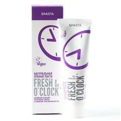 Зубная паста натуральная FRESH O'CLOCK, Активный кальций. Укрепление эмали, 90м