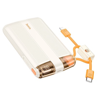 Внешний аккумулятор Hoco J127 mini PD20W 10000mAh Type-C/Type-C/Lightning (milky white)