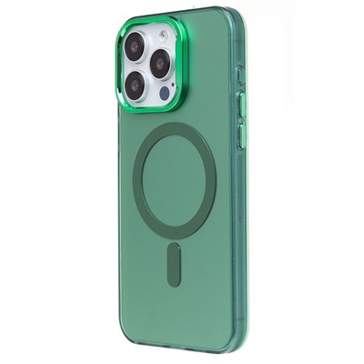 Чехол-накладка - SM025 SafeMag для "Apple iPhone 15 Pro Max" (green) (232079)