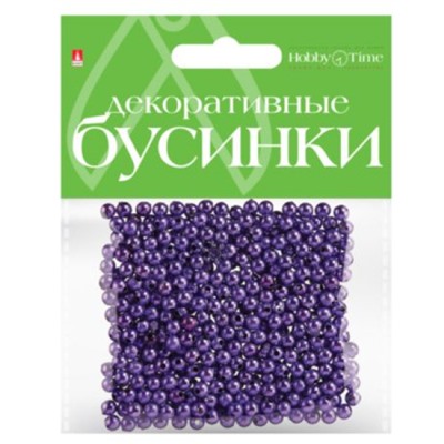 Бусины круглые МЕТАЛЛИЗИРОВАННЫЕ 5 мм 6 цв. 2-371/07 Альт