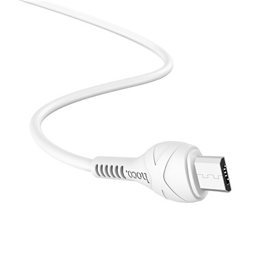 Кабель USB - micro USB Hoco X37 Cool power  100см 2,4A  (white)