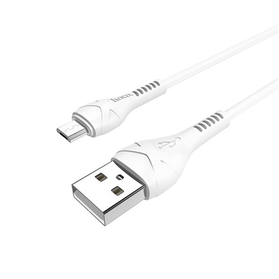 Кабель USB - micro USB Hoco X37 Cool power  100см 2,4A  (white)