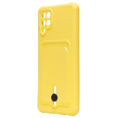 Чехол-накладка - SC304 с картхолдером для "Samsung SM-A125 Galaxy A12" (yellow) (208713)