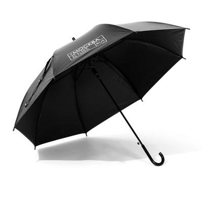 Зонт - трость полуавтомат «Москва», цвет черный, 8 спиц, R = 45 см