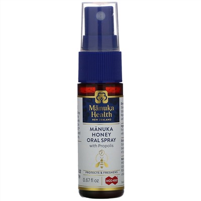 Manuka Health, Manuka Honey Oral Spray with Propolis, 0.67 fl oz