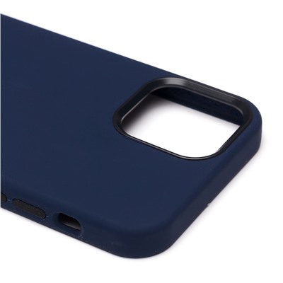 Чехол-накладка ORG Silicone Case SafeMag с анимацией для "Apple iPhone 12/iPhone 12 Pro" (синий омут)