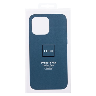 Чехол-накладка ORG SM002 экокожа SafeMag для "Apple iPhone 16 Plus" (pacific blue) (234502)