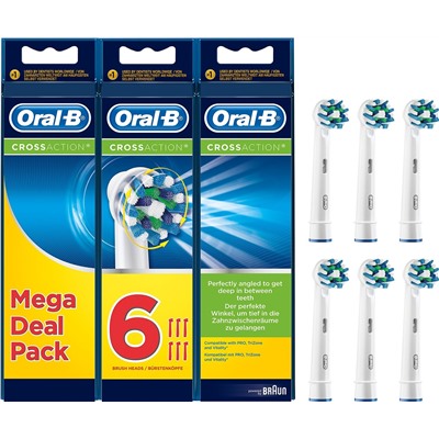 Насадки для электрических зубных щеток ORAL-B Cross Action (6 шт)