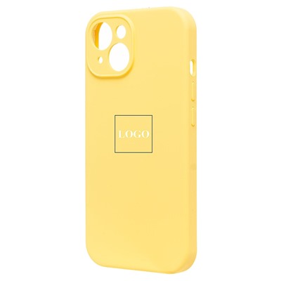 Чехол-накладка ORG Soft Touch с закрытой камерой для "Apple iPhone 15" (yellow) (230160)