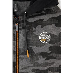Куртка для мальчика Crockid КР 301444 серый мел милитари к296
