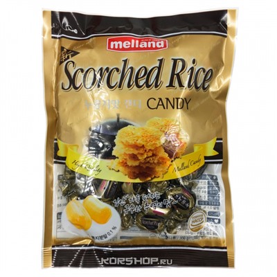 Леденцовая карамель Хрустящий Рис Scorched Rice Melland, Корея, 300 г Акция