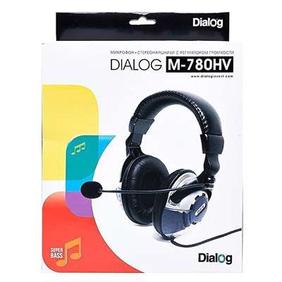 Компьютерная гарнитура Dialog M-780HV (повр. уп.) (black/silver)