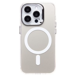 Чехол-накладка - SM025 SafeMag для "Apple iPhone 15 Pro" (white) (232087)