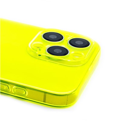 Чехол-накладка - SC344 для "Apple iPhone 15 Pro Max" (transparent/yellow) (232001)