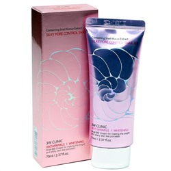 Тональный крем BB УЛИТОЧНЫЙ МУЦИН Silky Pore Control BB Cream (Pink) 3W CLINIC 70 мл