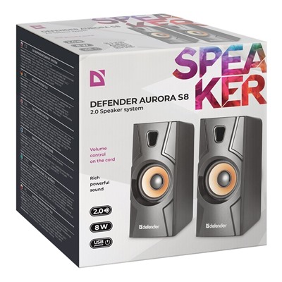 Компьютерная акустика Defender S8 2.0 (black)