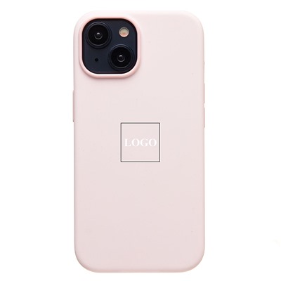 Чехол-накладка ORG Silicone Case SafeMag с анимацией для "Apple iPhone 15" (light pink)